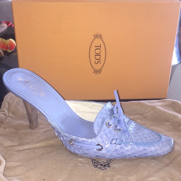 VINTAGE TOD’S BLUE MULES💝HP - Picture 4 of 8